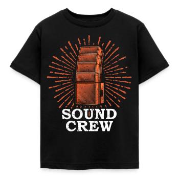 SOUND CREW Sound Engineer Event Technician - Kids' T-Shirt - black - Front - AI Model Kid Female (0cm)