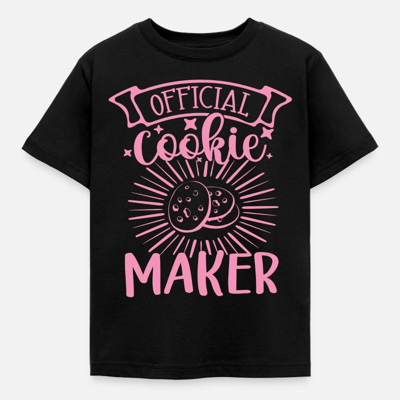 Baking Design Cookie Maker Baker Gift Idea - Kids' T-Shirt - black