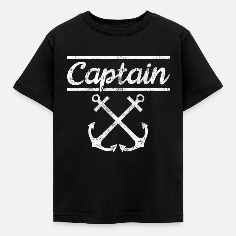 Kapitän - Kinder T-Shirt - Schwarz