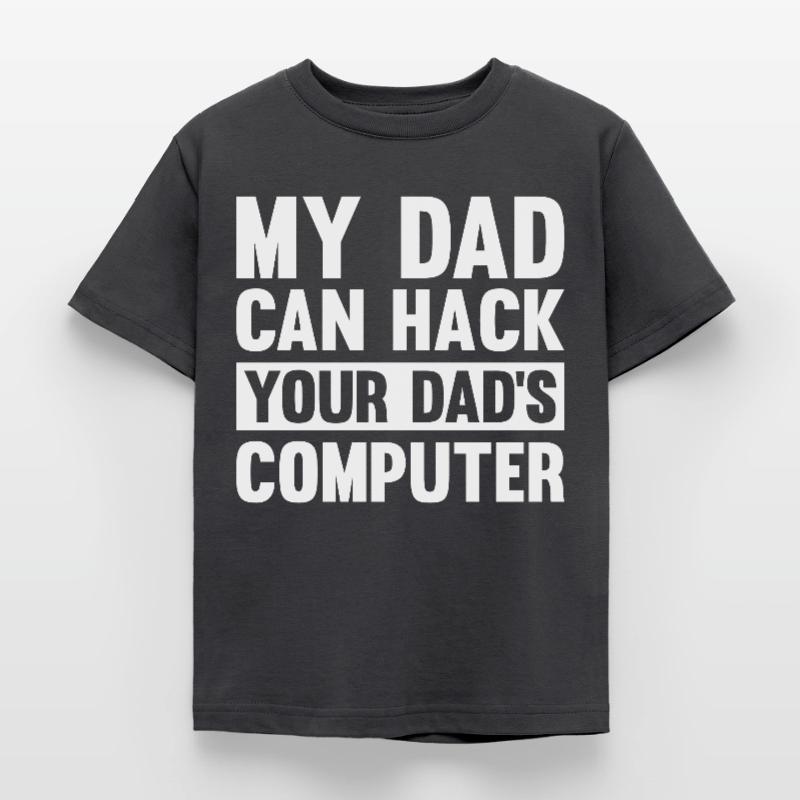 Hacker Hacking Code Computer papa Spruch Geschenk Kinder T-Shirt