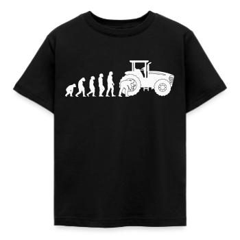 Mécanicien de machines agricoles Evolution tracteur cadeau - T-shirt Enfant - noir - Devant - AI Model Kid Female (0cm)