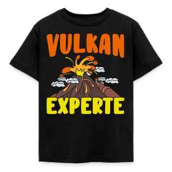 Vulkan - Kinder T-Shirt - Schwarz - Vorne - AI Model Kid Female (0cm)