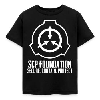 SCP Foundation - Kinder T-Shirt - Schwarz - Vorne - AI Model Kid Female (0cm)