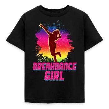 Breakdance Mädchen Tänzerin - Kinder T-Shirt - Schwarz - Vorne - AI Model Kid Female (0cm)