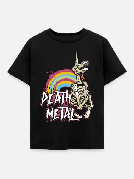 Death Metal Heavy Hardrock - Kinder T-Shirt - Schwarz