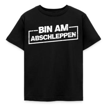 Lustiges Abschlepper Abschleppdienst LKW - Kinder T-Shirt - Schwarz - Vorne - AI Model Kid Female (0cm)