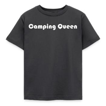 Camping - Camping Queen - T-shirt Enfant - charbon - Devant - AI Model Kid Female (0cm)