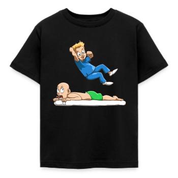 Physiothérapeute amusant Wrestling Physio du - T-shirt Enfant - noir - Devant - AI Model Kid Female (0cm)