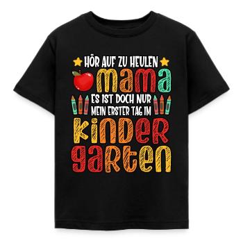 Kindergarten Kindergartenkind Kita Kind Lustig - Kinder T-Shirt - Schwarz - Vorne - AI Model Kid Female (0cm)