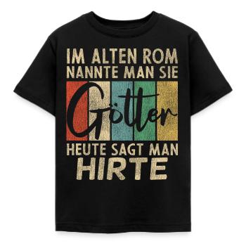 Lustige Hirte Sprüche Humor - Kinder T-Shirt - Schwarz - Vorne - AI Model Kid Female (0cm)
