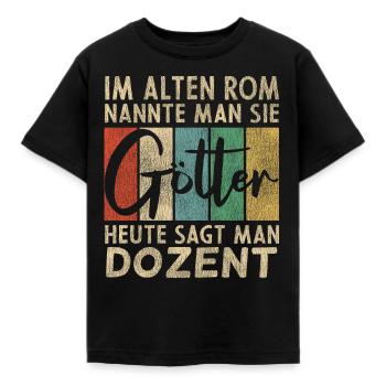Lustige Dozent Sprüche Humor - Kinder T-Shirt - Schwarz - Vorne - AI Model Kid Female (0cm)