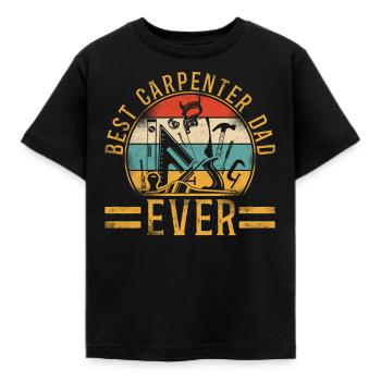 Woodworker Carpenter Tools Vintage - T-shirt Enfant - noir - Devant - AI Model Kid Female (0cm)