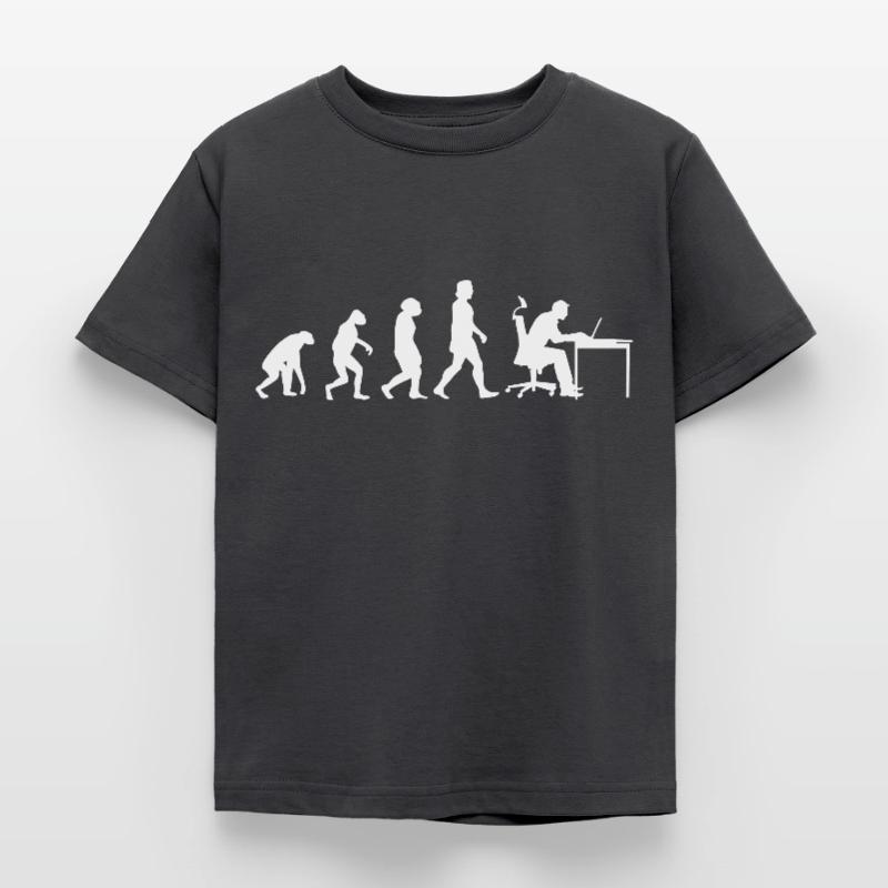 Programmierer Evolution Informatiker Computer Nerd Kinder T-Shirt
