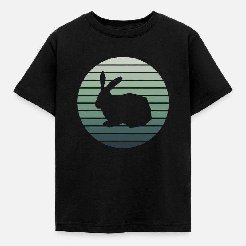 Rabbit Rabbit - Kids' T-Shirt - black