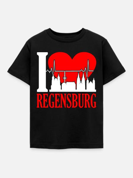 Regensburg - Kinder T-Shirt - Schwarz