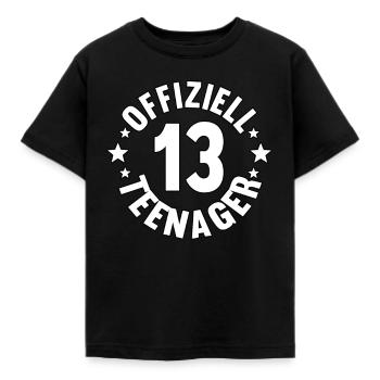 13. Geburtstag Teenager Geburtstagskind Spruch - Kinder T-Shirt - Schwarz - Vorne - AI Model Kid Female (0cm)