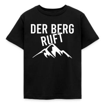 Der Berg ruft - Kinder T-Shirt - Schwarz - Vorne - AI Model Kid Female (0cm)