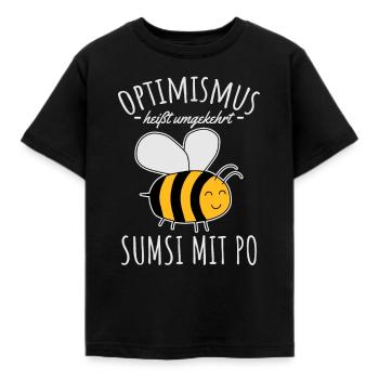 Optimismus Imker Sumsi Mit po - Kinder T-Shirt - Schwarz - Vorne - AI Model Kid Female (0cm)