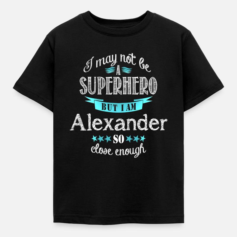 Alexander - Kinder T-Shirt - Schwarz