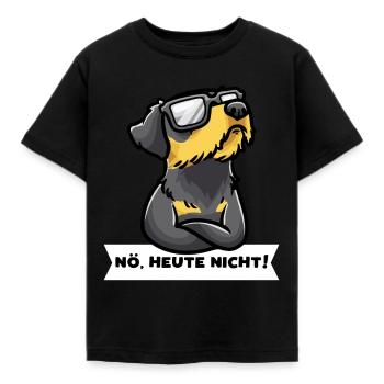 Sturer Deutscher Jagdterrier Hund lustig - Kinder T-Shirt - Schwarz - Vorne - AI Model Kid Female (0cm)