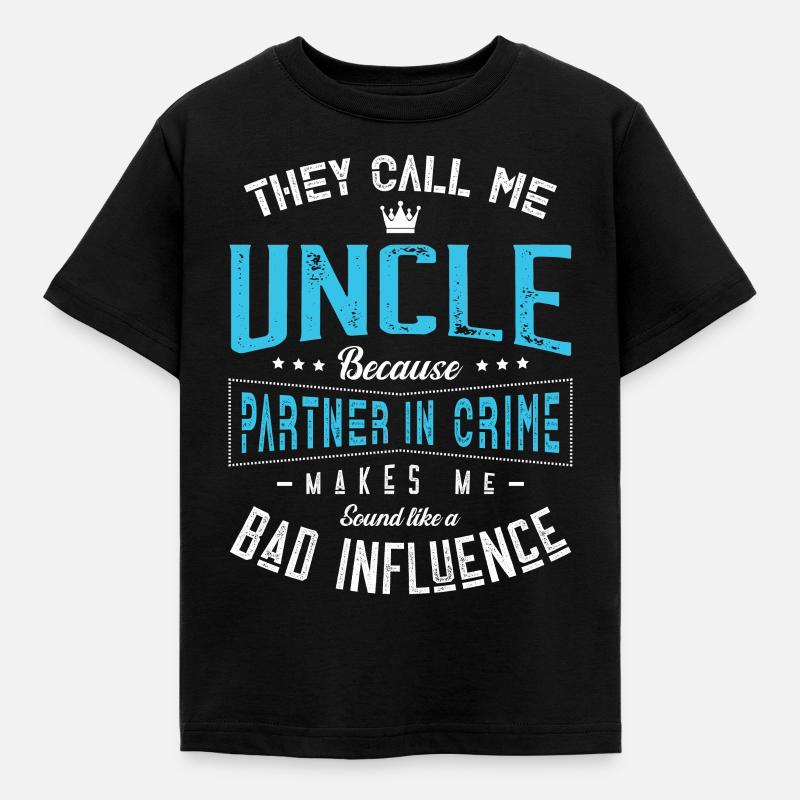Uncle Design for a Uncles - Kids' T-Shirt - black