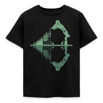 Bogenschütze Bogenschießen Bogensport Vintage - Kinder T-Shirt - Schwarz - Vorne - AI Model Kid Female (0cm)