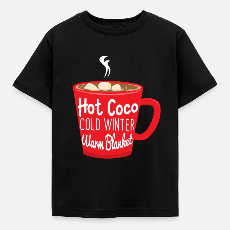 Warm Coco - Kinder T-Shirt - Schwarz