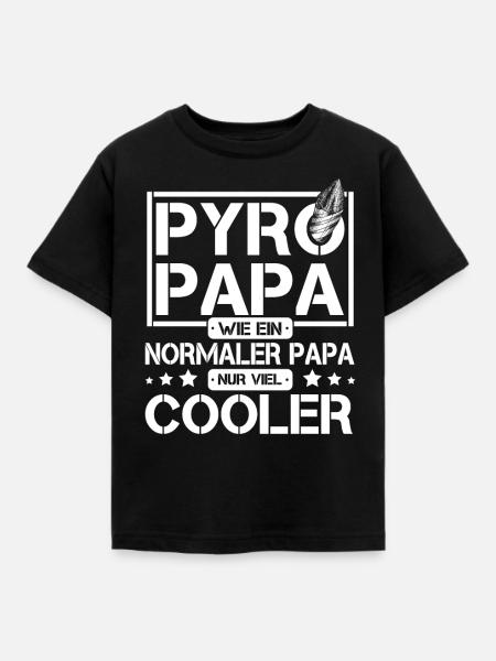 Feuerwerker Silvester Pyrotechniker Geschenk - Kinder T-Shirt - Schwarz