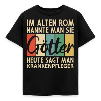 Lustige Krankenpfleger Sprüche - Kinder T-Shirt - Schwarz - Vorne - AI Model Kid Female (0cm)