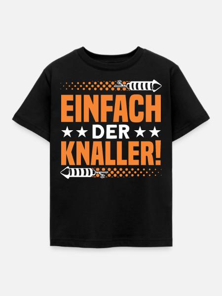 Silvester Feuerwerk Feuerwerker Geschenk - Kinder T-Shirt - Schwarz