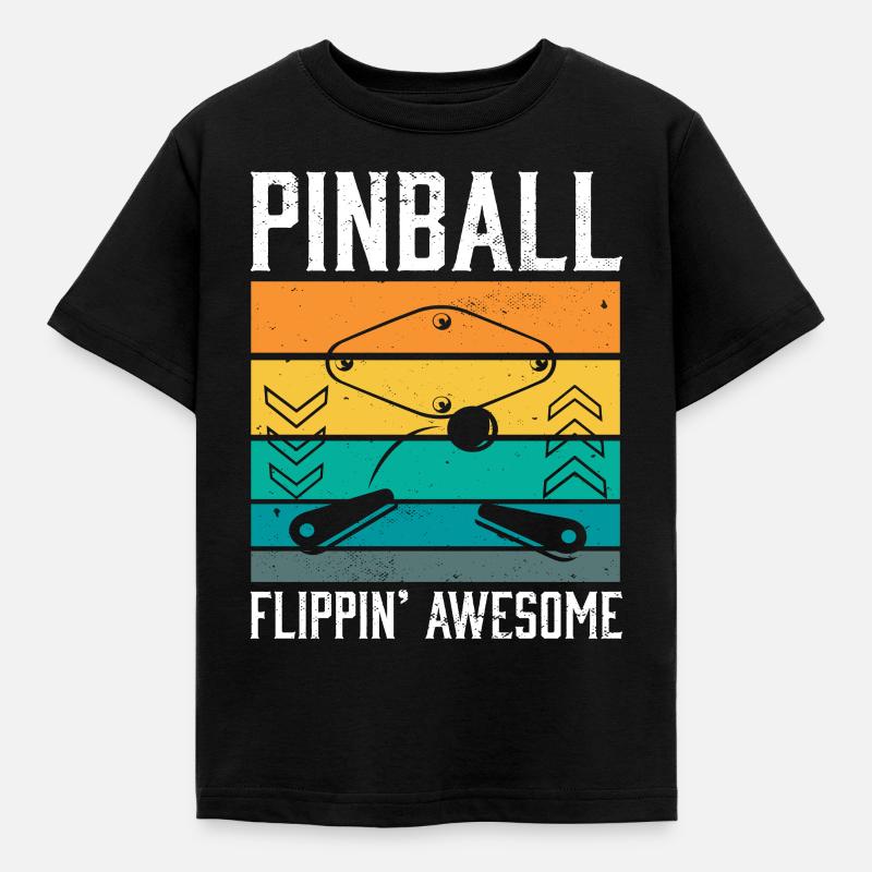 Jeu de table Flipper I Pinball Flippin' Awesome - T-shirt Enfant - noir