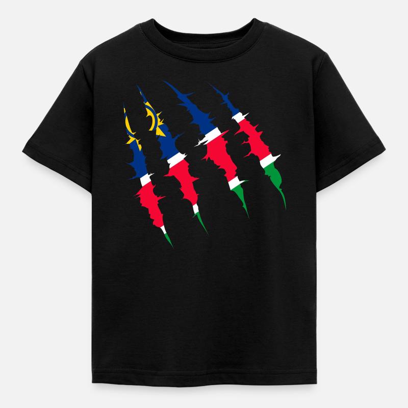 Namibia - Kinder T-Shirt - Schwarz