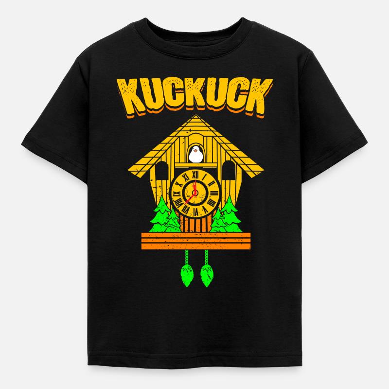 Coucou Horloge Coucou - T-shirt Enfant - noir