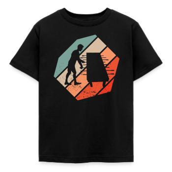 Tischfußball - Kinder T-Shirt - Schwarz - Vorne - AI Model Kid Female (0cm)