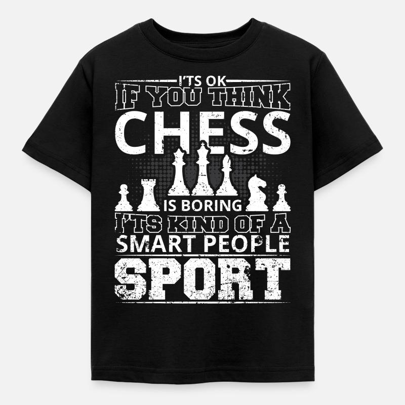 Pièces d’échecs Jeu d’échecs Échecs Échecs - T-shirt Enfant - noir