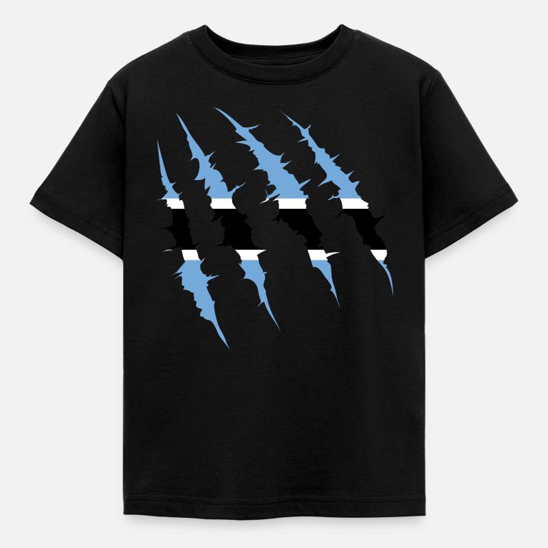 Botswana - Kinder T-Shirt - Schwarz