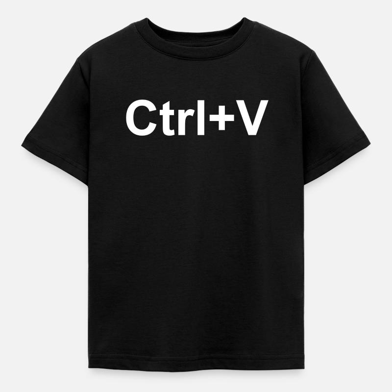 Ctrl + V Copier et coller - T-shirt Enfant - noir
