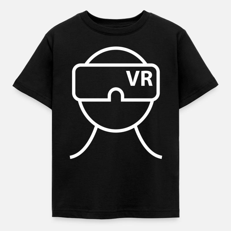 VR Virtual Reality Glasses Virtual Reality - Kids' T-Shirt - black