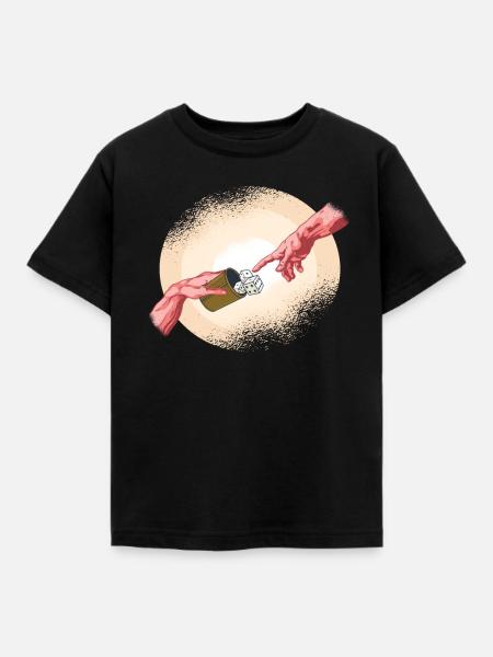 Schocken Shirt gesegnete Würfel Glück Knobeln - Kinder T-Shirt - Schwarz