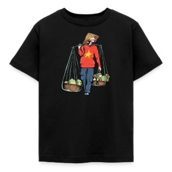 Vietnam I Hanoi Scooter Pho Bo motif de voyage pour - T-shirt Enfant - noir - Devant - AI Model Kid Female (0cm)