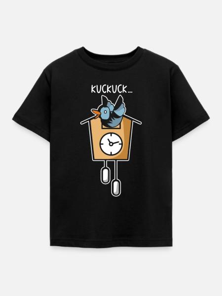 Kuckuck - Kinder T-Shirt - Schwarz