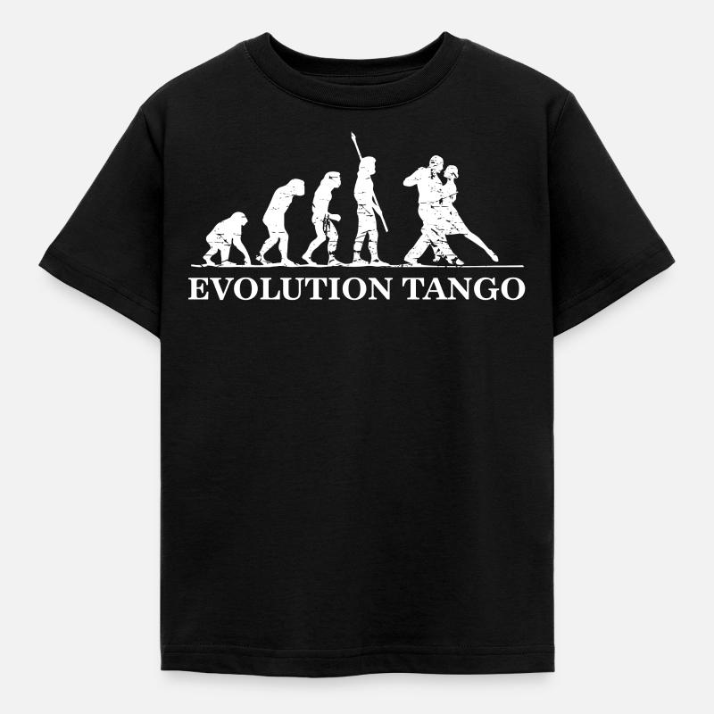 Evolution du Tango, Tango Dancer - T-shirt Enfant - noir