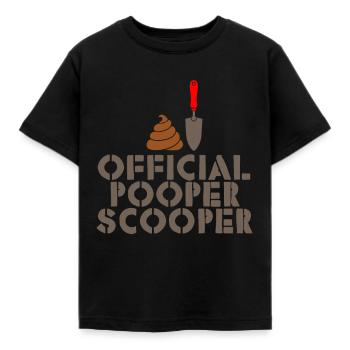 Official Pooper Scooper 3 - Kinder T-Shirt - Schwarz - Vorne - AI Model Kid Female (0cm)