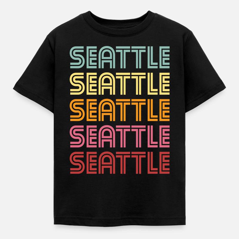 Seattle - T-shirt Enfant - noir