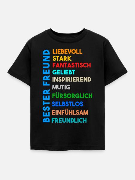 Bester Freund - Kinder T-Shirt - Schwarz
