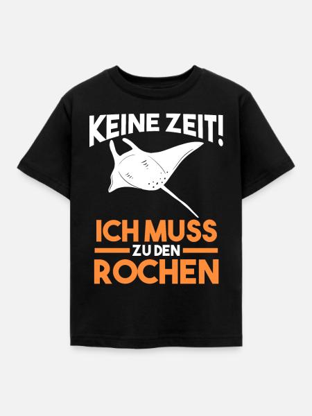 Rochen - Kinder T-Shirt - Schwarz