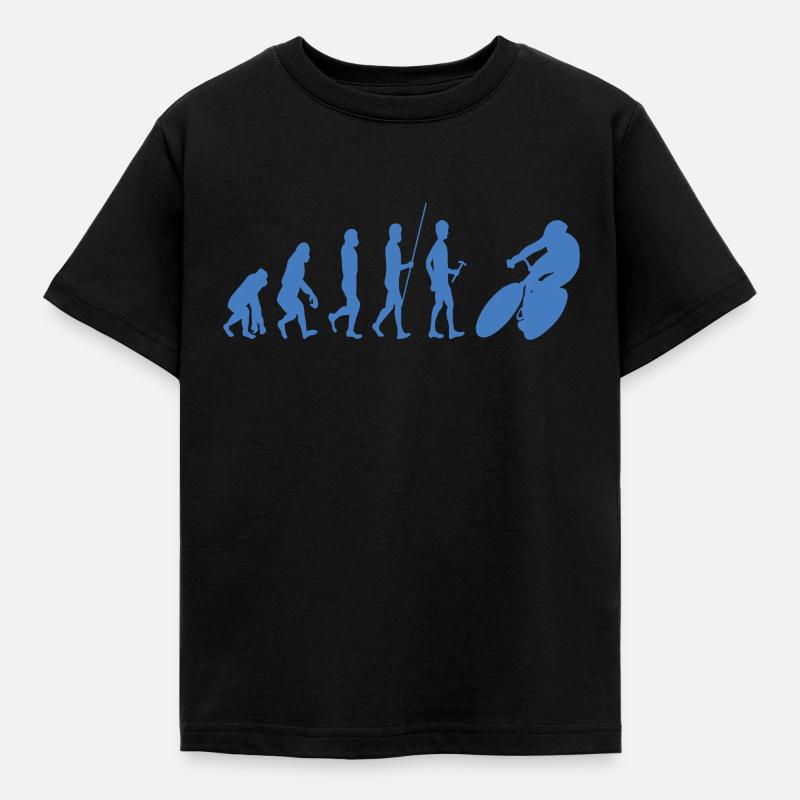 Évolution du vélo de route - T-shirt Enfant - noir