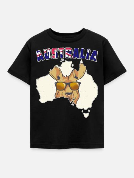 AUSTRALIA - Kinder T-Shirt - Schwarz