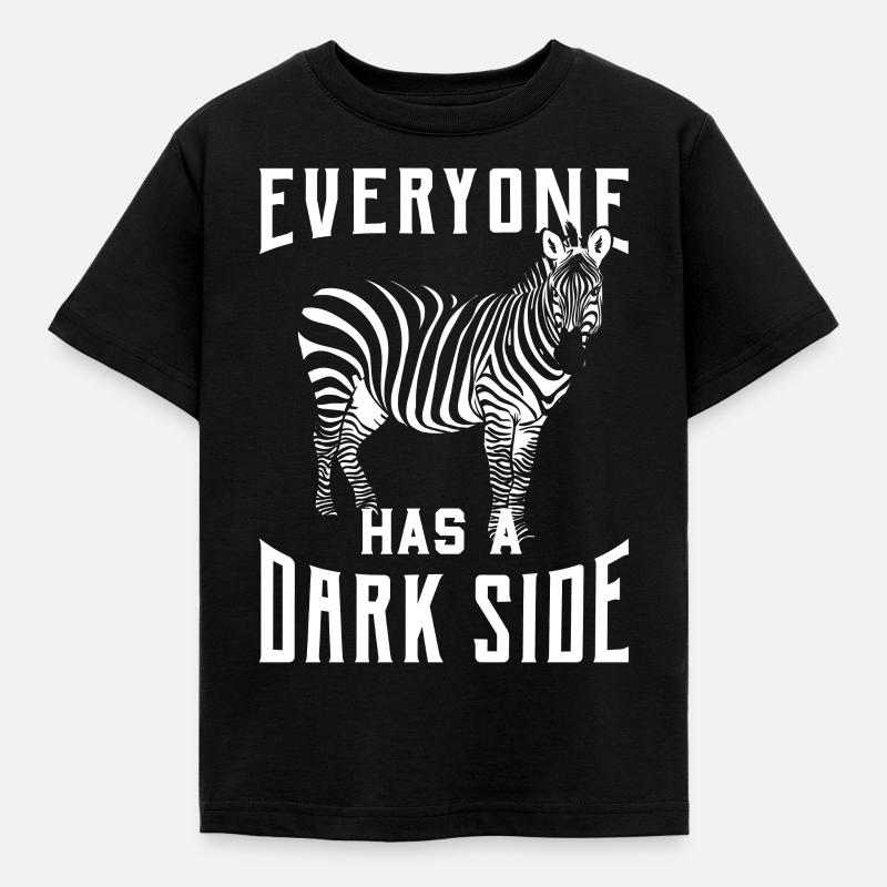 Zebra - Kids' T-Shirt - black