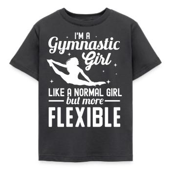 Gymnastik Geschenk - Kinder T-Shirt - Dunkelgrau - Vorne - AI Model Kid Female (0cm)